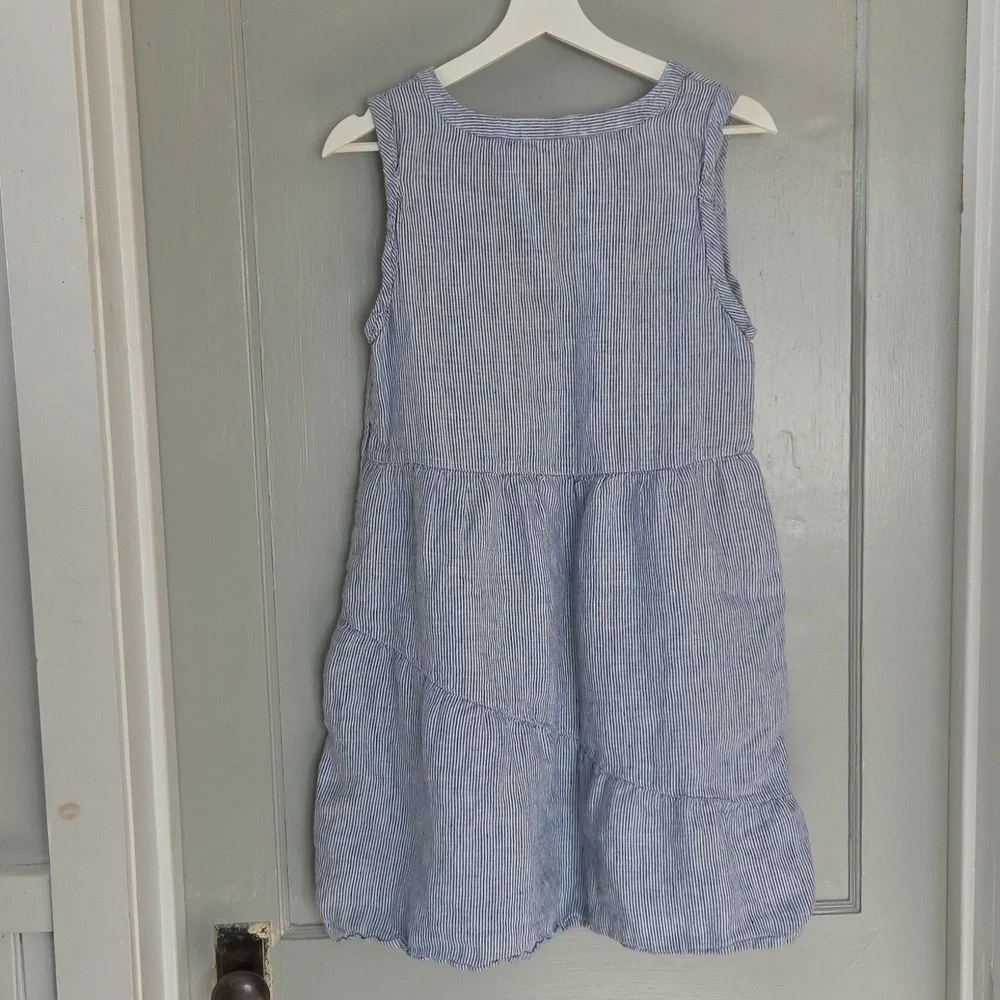 Lucky Brand Linen Striped Dress - Picture 2 of 4